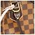 Borsa Louis Vuitton Damier Caissa Tote PM Rosa Damier ebene - vista 9