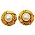 Orecchini a clip Chanel placcati oro D'oro