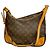 Borsa a tracolla Louis Vuitton Monogram Boulogne 30 Marrone