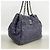 Borsa a tracolla Chanel in pelle blu navy - vista 2