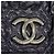 Borsa a tracolla Chanel in pelle blu navy - vista 7