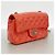 Chanel Matelassé Schultertasche mit Kette Rot - Ansicht 2