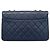 Chanel Matelassé Schultertasche Marineblau - Ansicht 9