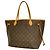 Louis Vuitton Monogram Neverfull MM Tote Bag Braun