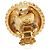 Orecchini rotondi vintage Chanel Coco Mark D'oro - vista 5