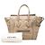 Céline Borsa a mano Celine Luggage Mini Shopper Beige - vista 7