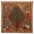 Hermès Foulard Hermes Carre 90 Axis Mundi Marrone Multicolore