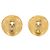 Boucles d'oreilles clips Chanel Vintage Gold Doré - vue 2