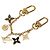 Portachiavi a catena Louis Vuitton Spring Street D'oro