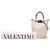 Borsa a secchiello Valentino Rockstud in pelle bianca Bianco Crudo - vista 6