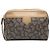 Autre Marque Clutch Saint Laurent de lona revestida estampada gris