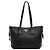 Tote Prada in Vitello Daino Nero con Zip Laterale