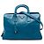 Borsa Tote Prada Blue Medium Saffiano Lux Zip