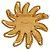 Broche Chanel Gold CC banhada a ouro motivo sol Dourado - vista 3
