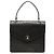 Chanel Black CC Quilted Caviar Top Handle Flap Preto
