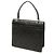 Chanel Black CC Quilted Caviar Top Handle Flap Preto - vista 2