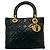 Dior Black Medium Lambskin Cannage Lady Dior Nero