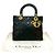 Dior Black Medium Lambskin Cannage Lady Dior Nero - vista 10