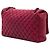Chanel Red Large Quilted Iridescent Calfskin New Bubble Flap Rosso - vista 2