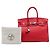 Hermès Red Togo Birkin Retourne 35 Rot - Ansicht 7