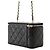 Vanity Neceser Chanel Small Quilted Caviar negro con cadena - vista 2