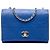 Chanel Blue CC Quilted Calfskin Diamond Stitched Flap Bleu