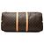 Louis Vuitton Brown Monogram Keepall Bandouliere 55 Marron - vue 3