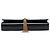 Autre Marque Clutch Saint Laurent Black Patent Cassandre Tassel Nero - vista 3