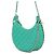 Borsa Hobo Chanel Small in pelle d'agnello matelassé verde con catena e gancio - vista 2