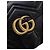 Borsa a mano Gucci Small GG Marmont in pelle di vitello matelassé nera - vista 5