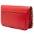 Chloé Mini Bolsa Tiracolo C Chain em Pelica e Camurça Vermelha Vermelho - vista 2