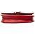 Chloé Mini Bolsa Tiracolo C Chain em Pelica e Camurça Vermelha Vermelho - vista 3