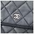 Clutch Chanel Black Quilted Lambskin CC Beauty Foldover Clutch Nero - vista 5