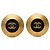 Chanel Gold CC vergoldete Emaille-Clip-Ohrringe