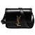 Autre Marque Sac Solferino Saint Laurent Small en cuir de veau noir avec boîte