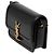 Autre Marque Sac Solferino Saint Laurent Small en cuir de veau noir avec boîte - vue 2