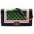 Chanel Green Multicolor Quilted Lambskin Crest East West Boy Flap