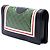 Chanel Green Multicolor Quilted Lambskin Crest East West Boy Flap - vista 2