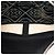 Chanel Camera Bag aus beschichtetem schwarzem Canvas mit Camélia-Logo - Ansicht 4