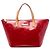 Louis Vuitton Red Monogram Vernis Bellevue PM Rosso