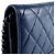 Portafoglio Gabrielle Wallet On Chain Chanel Blue Bicolor in pelle di vitello invecchiata - vista 11