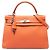 Hermès Orange Togo Kelly II Retourne 32 Arancione