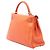 Hermès Orange Togo Kelly II Retourne 32 Arancione - vista 2