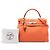 Hermès Orange Togo Kelly II Retourne 32 Arancione - vista 7