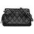 Chanel Medium CC Quilted Caviar Chain Bowling Bag Schwarz