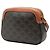Céline Celine Borsa Camera Small Triomphe in tela rivestita marrone Marrone scuro - vista 2