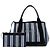 Balenciaga Blue Canvas Striped Navy Cabas S - vista 6