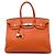 Hermès Orange Togo Birkin Retourne 35 Arancione