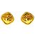 Orecchini a clip Chanel Gold CC placcati oro rhombus D'oro