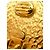 Orecchini a clip Chanel Gold CC placcati oro rhombus D'oro - vista 3